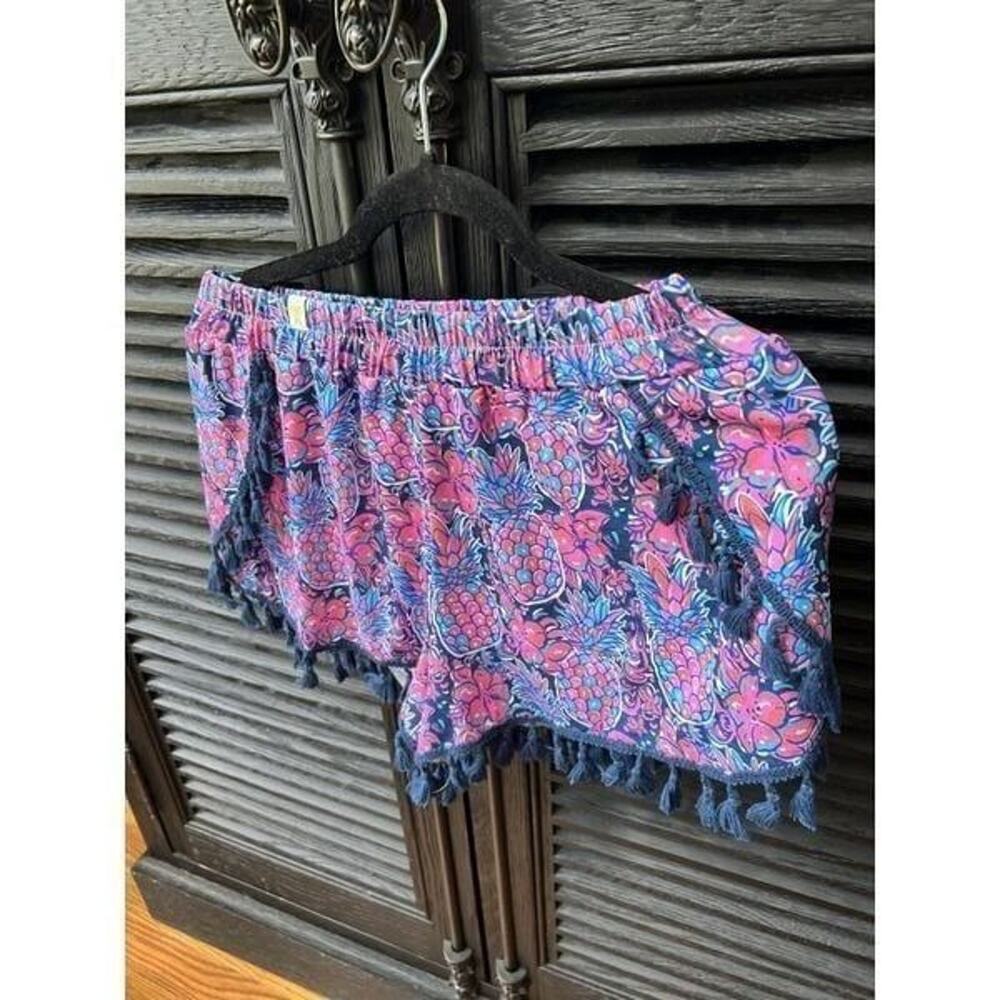 Simply Southern pineapple‎ tassel shorts small medium nwot